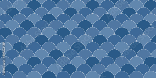 Navy blue fish scales pattern. fish scales pattern. fish scales seamless pattern. Decorative elements, clothing, paper wrapping, bathroom tiles, wall tiles, backdrop, background.