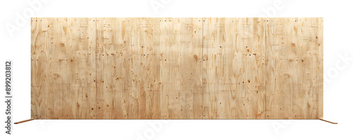 Plywood board banner on transparent background Generative Ai photo