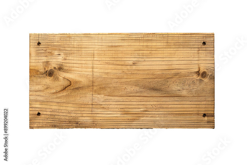Plywood board banner on transparent background Generative Ai