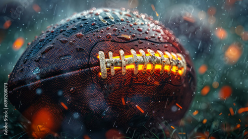 Obraz na płótnie nfl super bowl background.generative ai w salonie