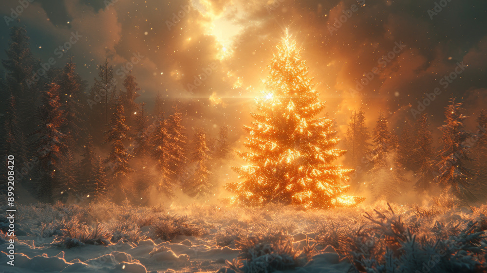 magic christmas tree photographic, cineastic.generative ai magic christmas tree photographic, cineastic.generative ai