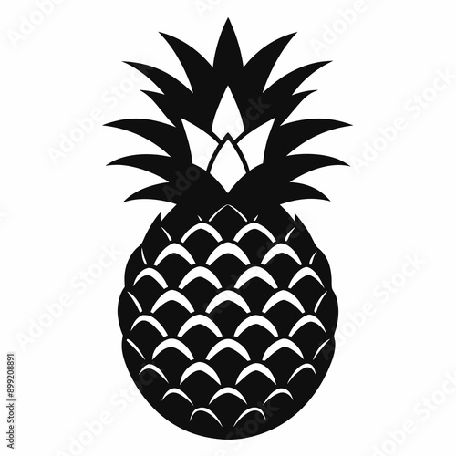 pineapple black silhouette