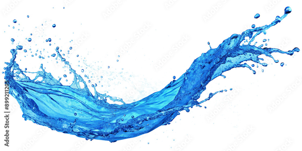 Bluewater swirls splash on a white background, an abstract liquid wave flowing in motion on a transparent background. Bluewater swirls splash on a white background, an abstract liquid wave flowing in motion on a transparent background.