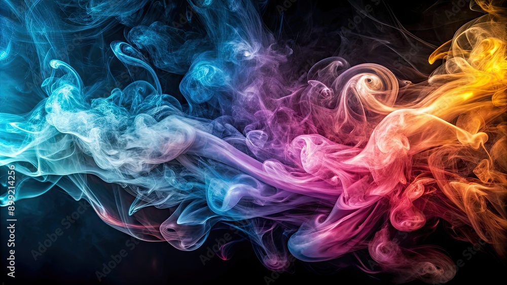 Fototapeta premium Abstract background with swirling smoke , smoke, abstract, background, mist, vapor, haze, ethereal, mysterious, texture