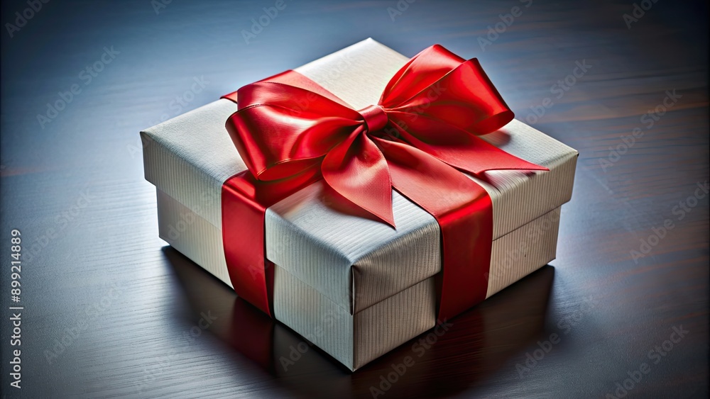 A beautiful gift box with a red bow, perfect for special occasions and celebrations, gift, surprise, present, ribbon, festive A beautiful gift box with a red bow, perfect for special occasions and celebrations, gift, surprise, present, ribbon, festive