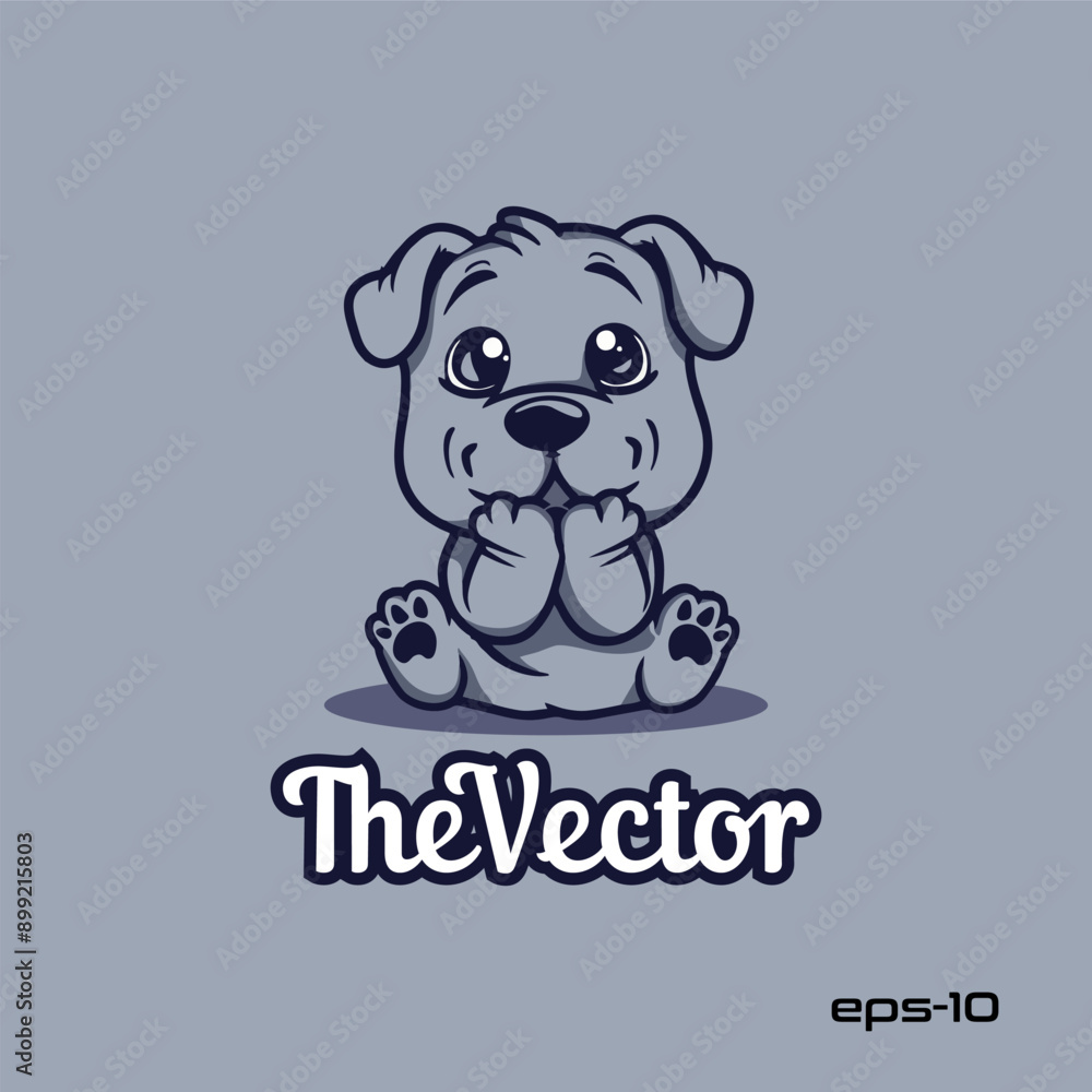 Surprised dog logo, vector, mascot, character, cartoon, illustration Surprised dog logo, vector, mascot, character, cartoon, illustration