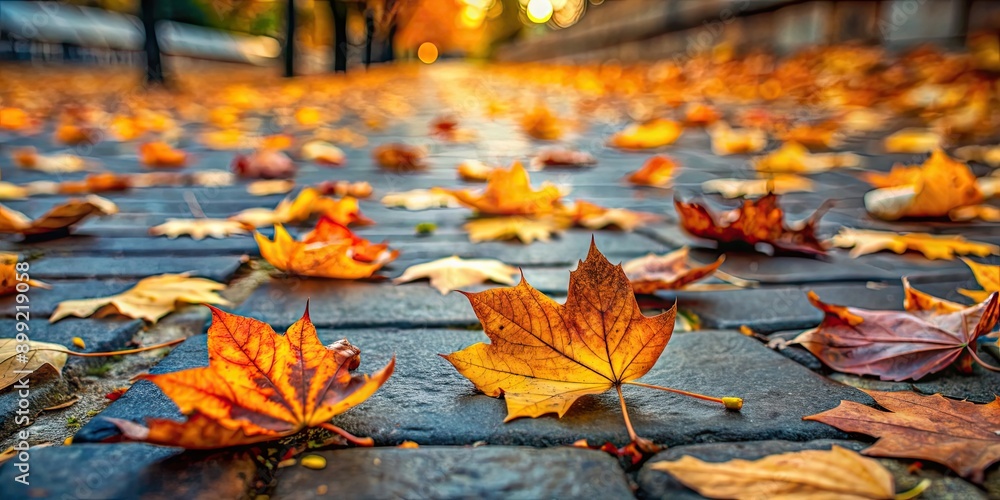 Fallen autumn leaves covering a pavement , autumn, leaves, fallen, orange, brown, texture, ground, nature, seasonal Fallen autumn leaves covering a pavement , autumn, leaves, fallen, orange, brown, texture, ground, nature, seasonal