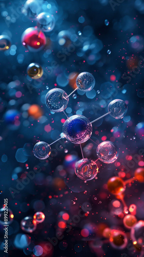 Wallpaper Mural chemical element.generative ai Torontodigital.ca