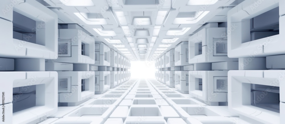 White Abstract Architecture Tunnel White Abstract Architecture Tunnel