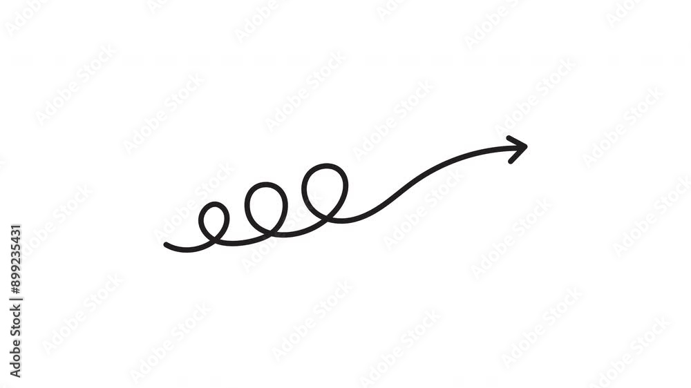 Black arrow animation pointing right in hand drawing. transparent background. 4k Video Black arrow animation pointing right in hand drawing. transparent background. 4k Video