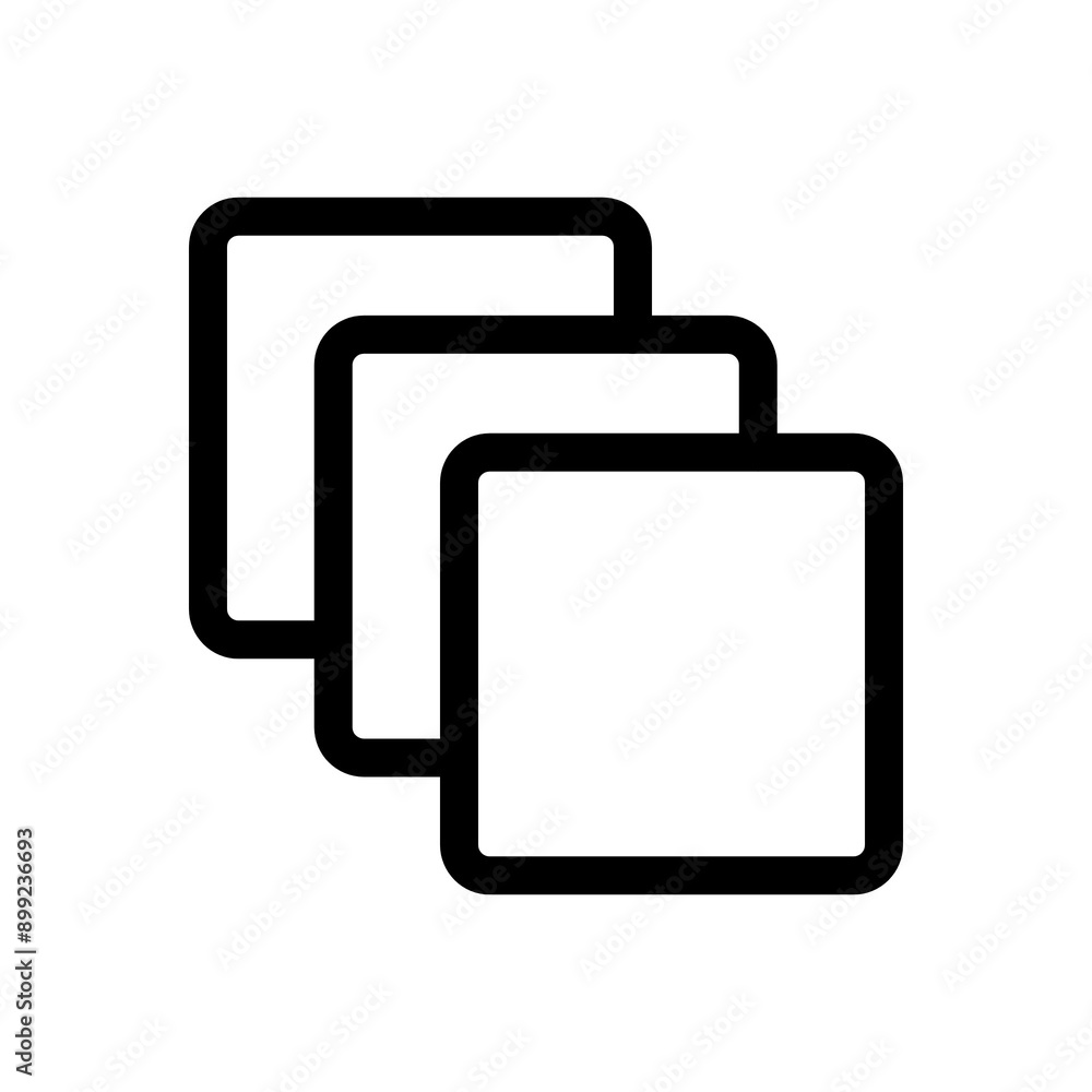 Multiple icon in black and outline style Multiple icon in black and outline style