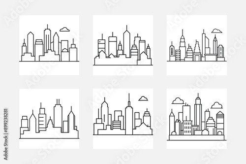 Inspire Creativity with Skyline Line Art for Kids
