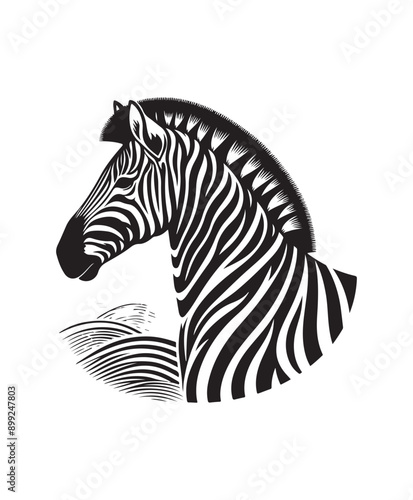Wallpaper Mural zebra vector art,graphics zebras icons set,vintage illustration zebra clipart,vector zebras flat style artwork design Torontodigital.ca
