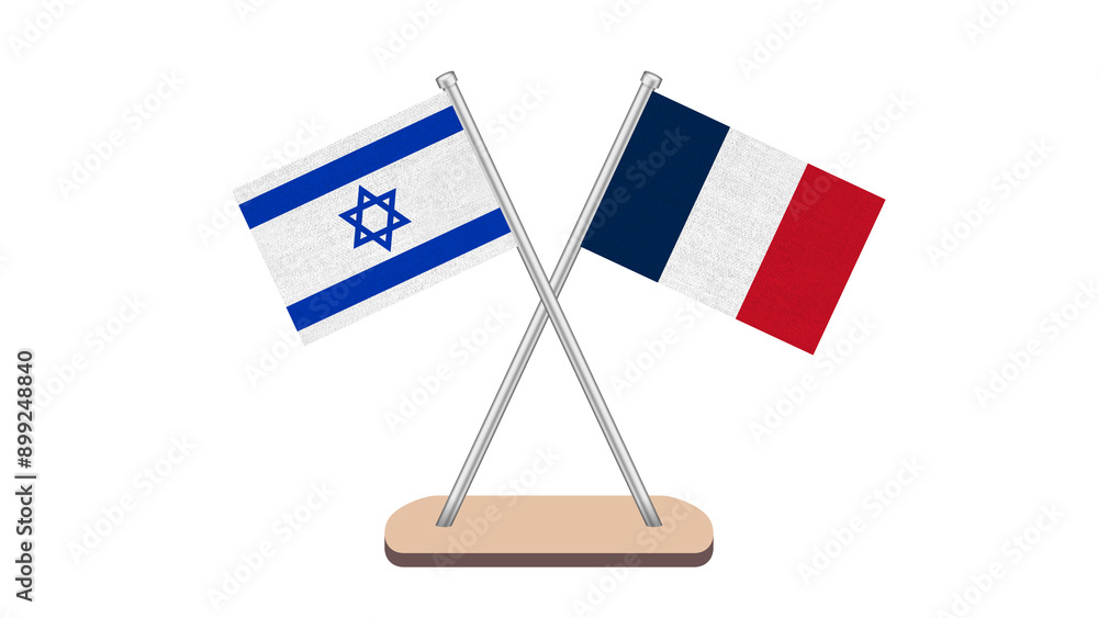 France Israel Flag France Israel Flag