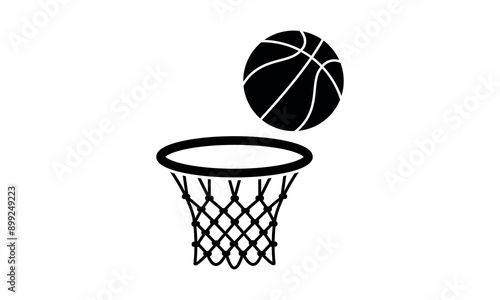 Basketball Hoop Clip Art Vector