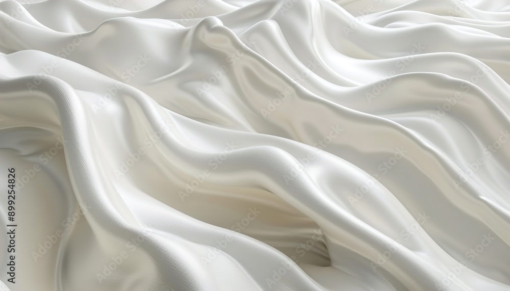 Obraz premium white satin fabric