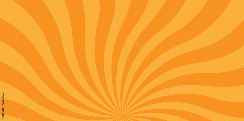 Vector orange sun rays and sunburst backdrop background. Modern seamless retro vintage burst sunrise sunbeam element spiral striped illustration sunray template wallpaper design.
Vector orange sun rays and sunburst backdrop background. Modern seamless retro vintage burst sunrise sunbeam element spiral striped illustration sunray template wallpaper design.