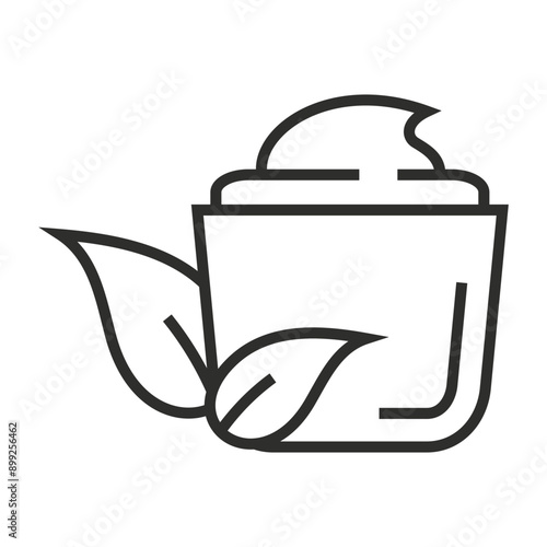 Cosmetic outline icon, editable vector illustration and transparent graphic element. Isolated on white background