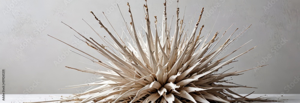 Obraz premium Abstract Dry Plant with Spiky Texture.