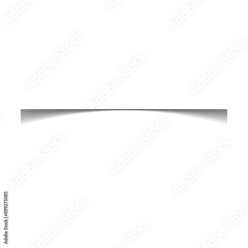 Realistic shadow box effect with light and shade. square shadow on paper transparent. Flat vector illustration on white background.