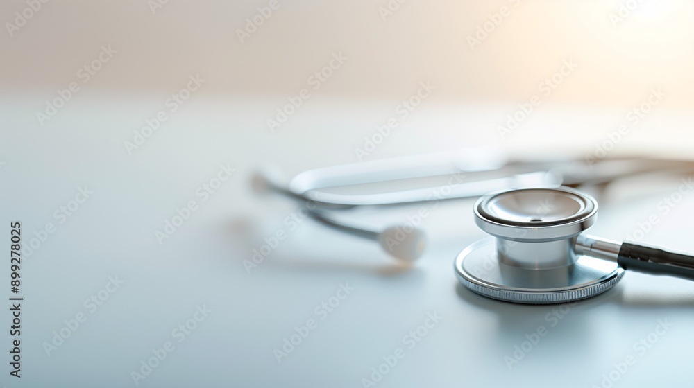 Stethoscope on Blue Gradient Background Medical Concept Stethoscope on Blue Gradient Background Medical Concept