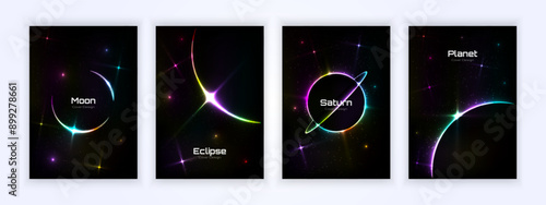 cover simple space design background cover, space poster, abstract gradient illustration