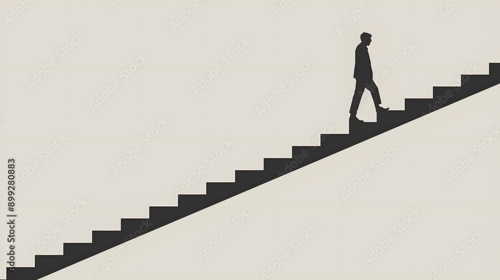 business man running on stairs business man running on stairs