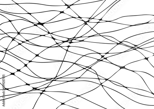 Chaotic abstract smooth lines, , nero graphics, vector background