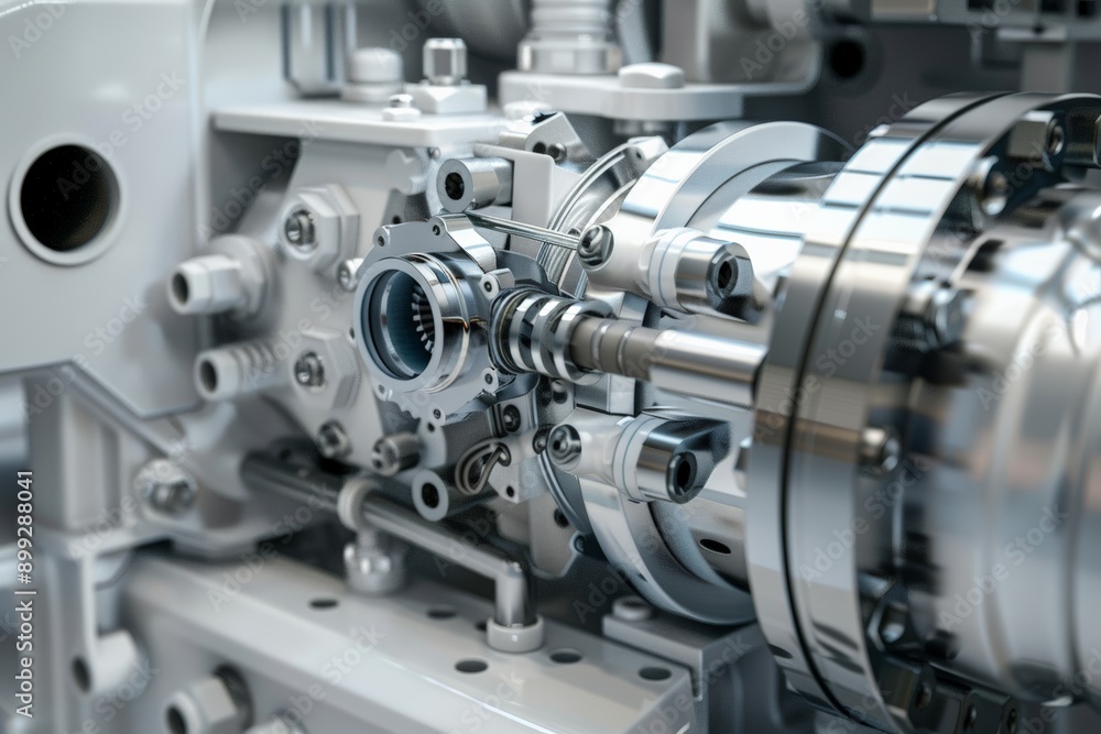 Industrial machinery close-up, intricate metal gears, mechanical engineering, precision technology concept Industrial machinery close-up, intricate metal gears, mechanical engineering, precision technology concept