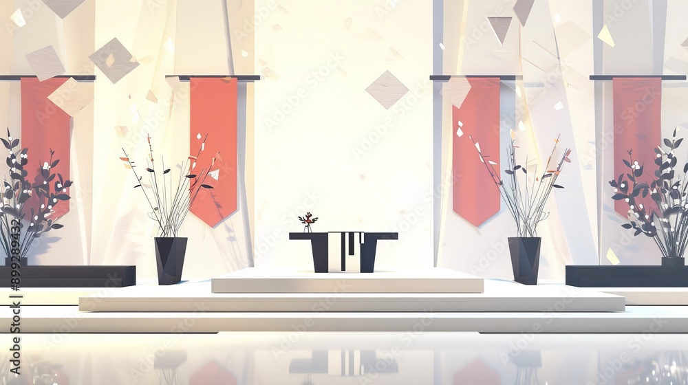 Minimalist Interior Design with Geometric Shapes Minimalist Interior Design with Geometric Shapes