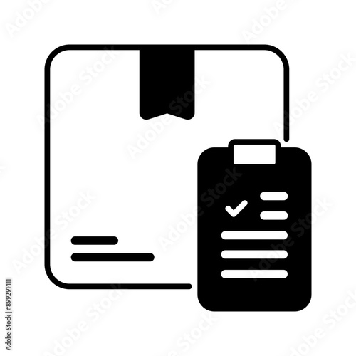 Inventory Control icon. Order, Manifest, Delivery, Shipping, Clipboard, Parcel, Placement, Order delivery, 