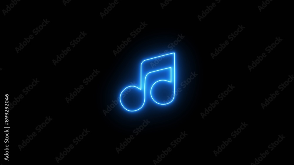 Neon music sign. Neon media player button. Neon line music icon notes background. Abstract Audio icon. Glowing neon effect music icon on black background. Neon sign music icon. Neon music sign. Neon media player button. Neon line music icon notes background. Abstract Audio icon. Glowing neon effect music icon on black background. Neon sign music icon.
