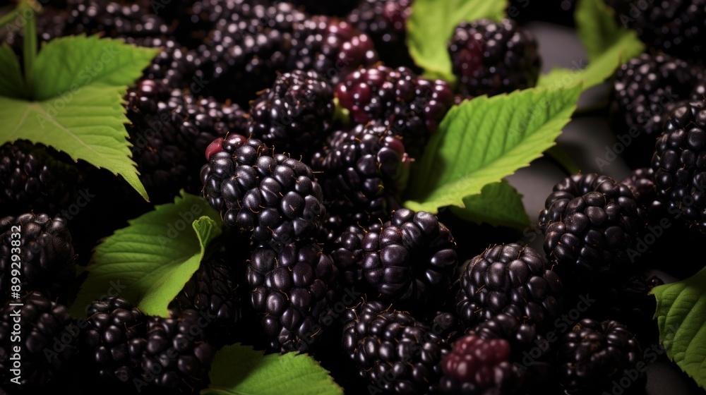 Lots of fresh mulberries. ai generated art image Lots of fresh mulberries. ai generated art image