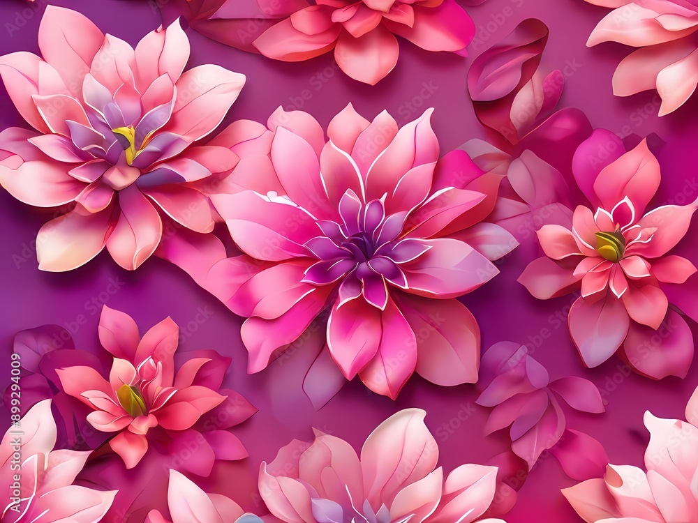 Design a pattern featuring a bright pink gradient, evoking the vibrant colors of spring flowers.
Design a pattern featuring a bright pink gradient, evoking the vibrant colors of spring flowers.