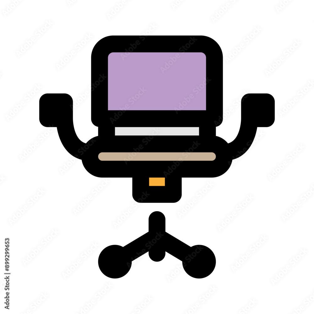 Office chair flat icon. furniture for workers and students. suitable for interfaces, websites, UI and mobile apps. Office chair flat icon. furniture for workers and students. suitable for interfaces, websites, UI and mobile apps.
