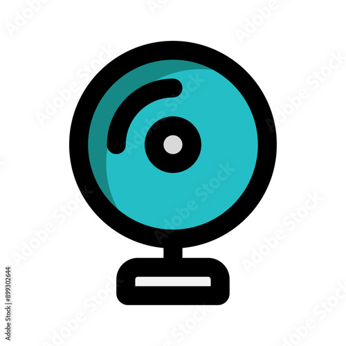 Webcam icon. technology, cctv, video, security, electronics. suitable for interfaces, websites, UI and mobile applications.