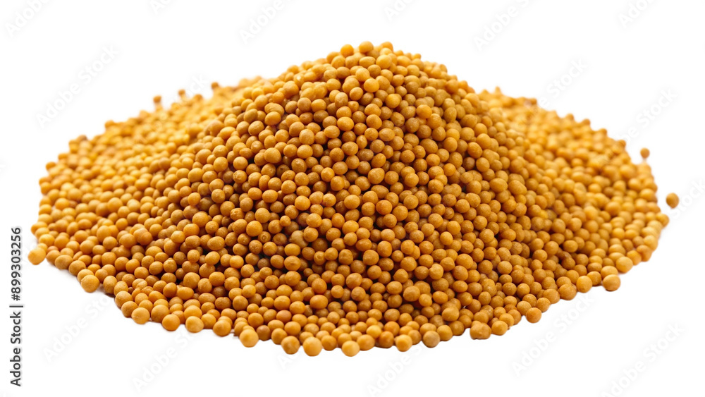 Healthy spice Mustard seed on white or transparent background Healthy spice Mustard seed on white or transparent background