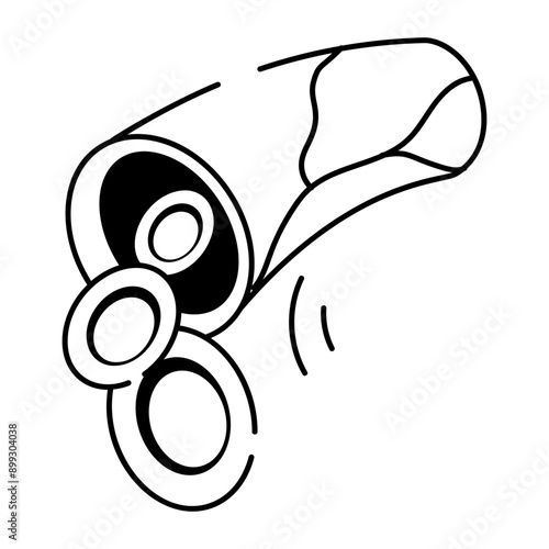 A doodle style icon of blood cells