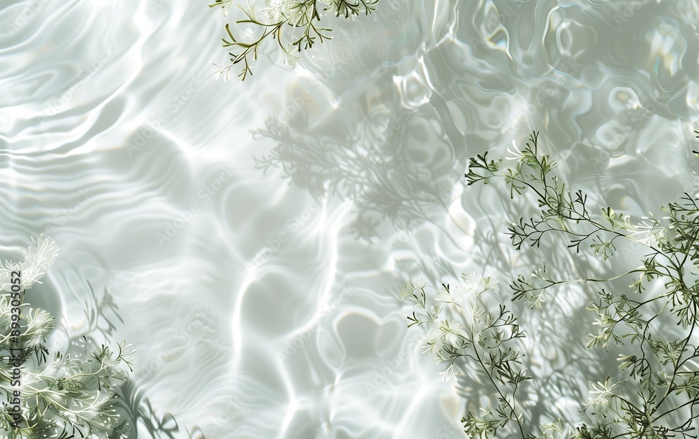 Pure water and wormwood,created with Generative AI tecnology.
