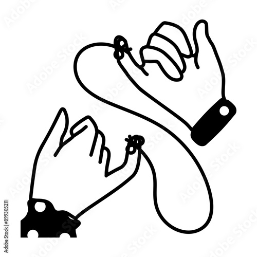 Forever promise icon in glyph style 