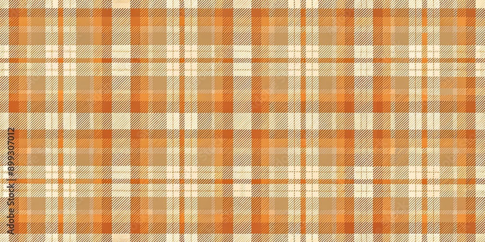 Seamless & repeating pattern of A plaid in shades of tan and white and orange AI-Created Content Seamless & repeating pattern of A plaid in shades of tan and white and orange AI-Created Content