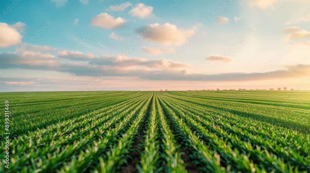 Plain panoramic endless horizon with vast Plain panoramic endless horizon with vast