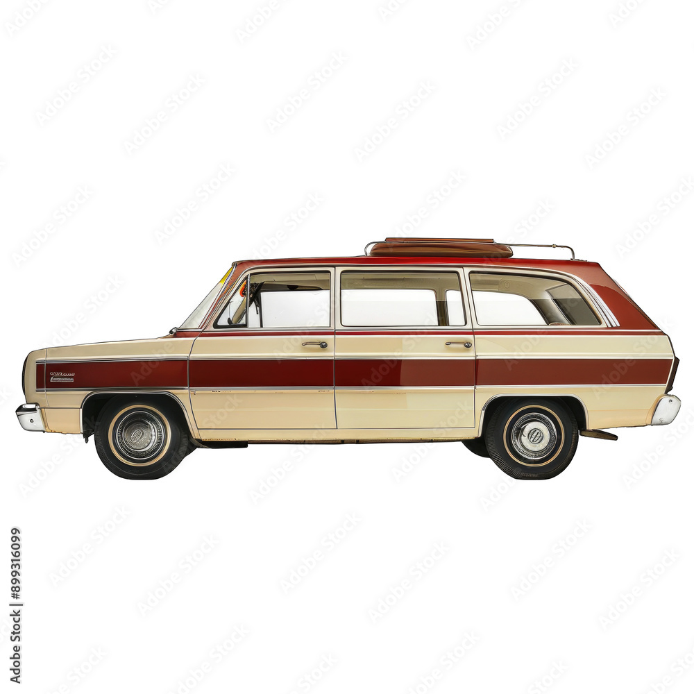 Fototapeta premium hand drawn muscle car illustration