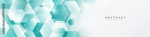 Abstract hexagon background with lines. Modern geometric shapes design. Medical, technology and science concept. Suit for header, cover, presentation, banner, business, website