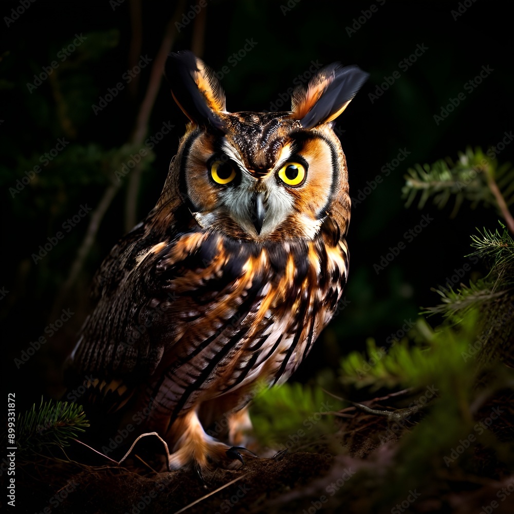 Fototapeta premium great horned owl