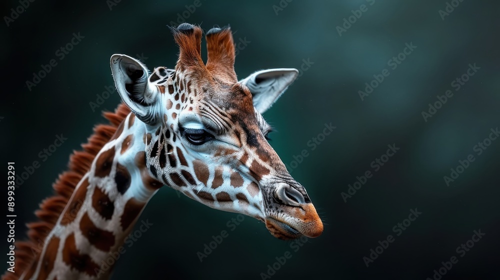 A photorealistic image of a giraffe's tongue. A photorealistic image of a giraffe's tongue.
