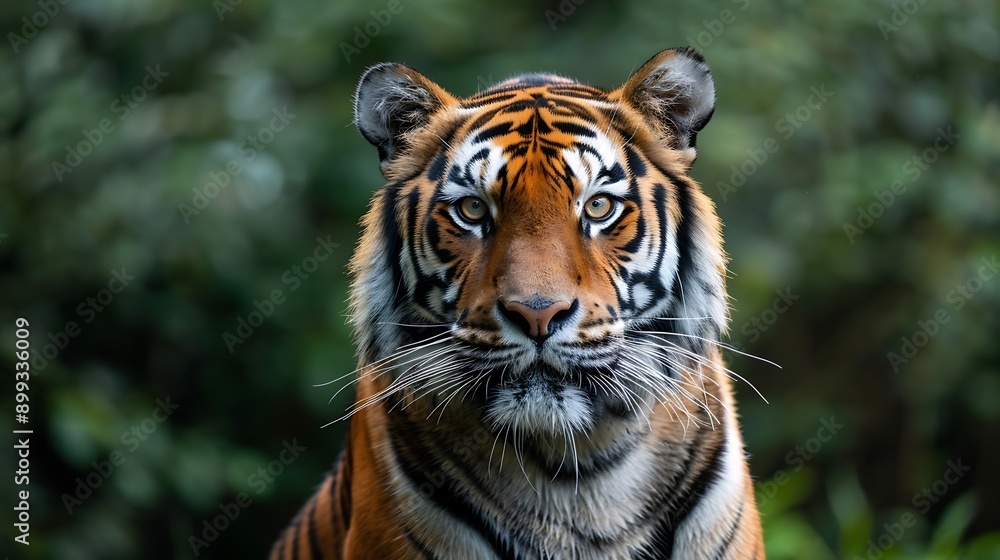 Obraz premium a tiger looking directly at the camera