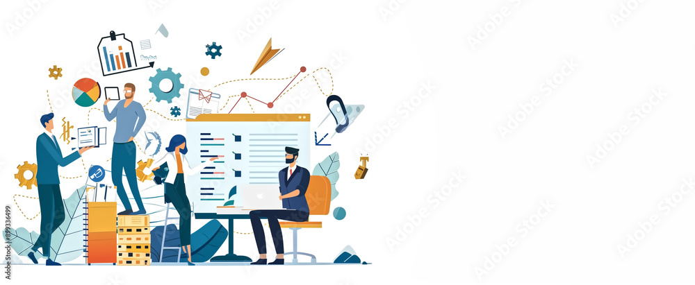 bank space white background left side, business consulting, coll bank space white background left side, business consulting, coll