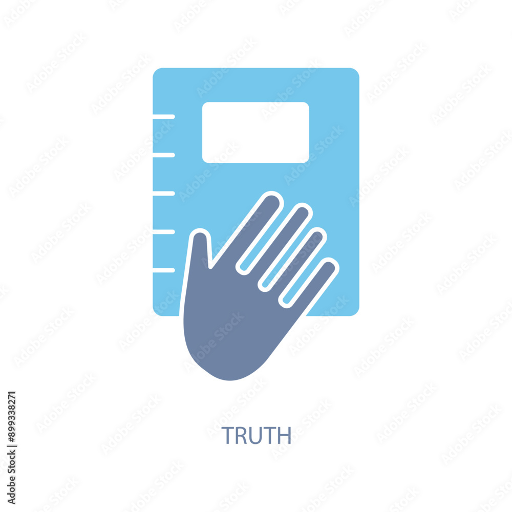 truth concept line icon. Simple element illustration. truth concept outline symbol design. truth concept line icon. Simple element illustration. truth concept outline symbol design.