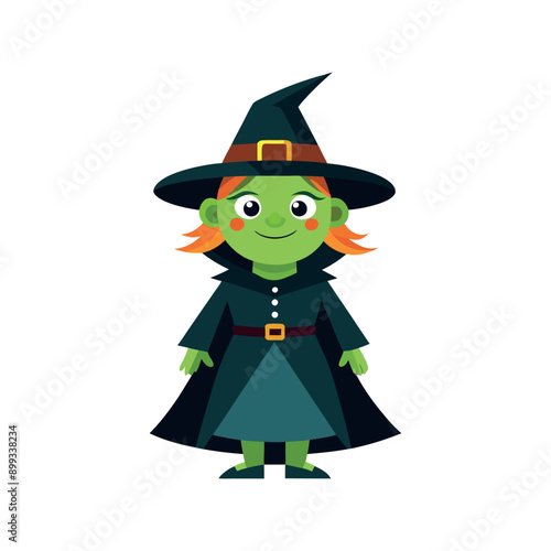 Vector Halloween witch Clipart illustration